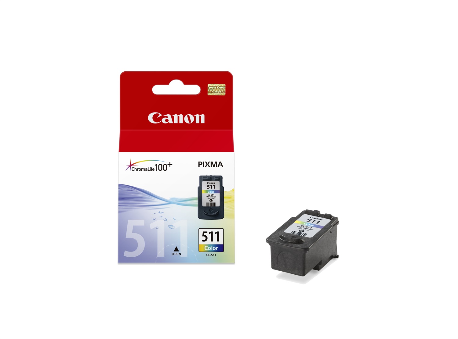 Canon CL-511 Cartuccia d'Inchiostro Colore Ciano, Magenta, Giallo - 9 ml, 244 Pagine, Compatibile con Stampanti Canon Pixma