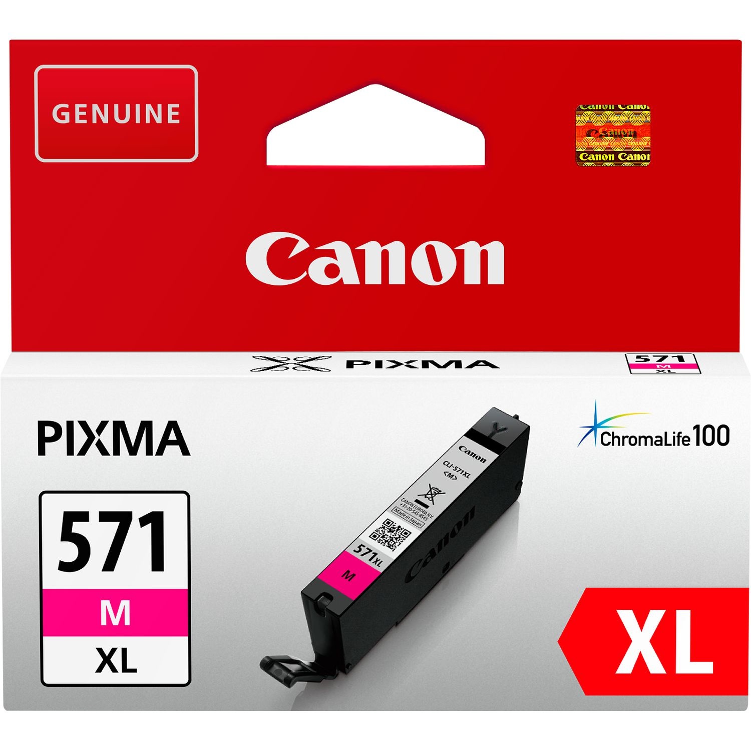 Canon Cartuccia Inchiostro Magenta Originale CLI-571XL M per Stampanti PIXMA