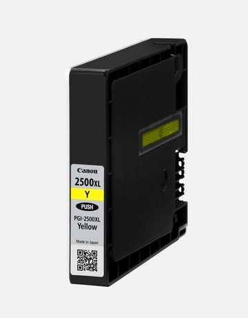 Canon PGI-2500XL Y Cartuccia d'Inchiostro Originale Giallo Alta Capacità (19,3 ml, 1520 pagine) per MAXIFY