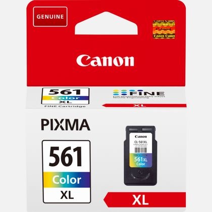 Canon CL-561XL Cartuccia d'Inchiostro Originale Resa Elevata (XL) - Ciano, Magenta, Giallo - Fino a 300 Pagine