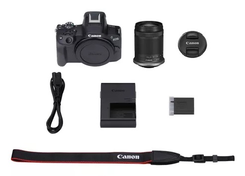 Canon EOS R50 Fotocamera Mirrorless APS-C 24,2 MP con Obiettivo RF-S 18-150mm f/3.5-6.3 IS, Video 4K UHD, Autofocus Dual Pixel, Display Touch Orientabile