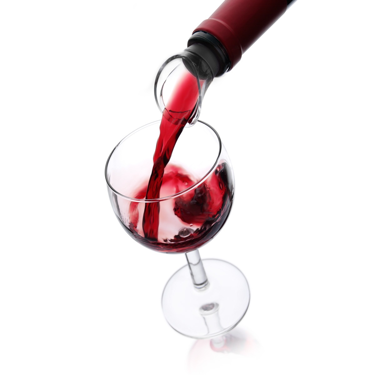 Vacu Vin Set di 2 Tappi Versatori Wine Server in Plastica e Silicone Nero, Chiusura Ermetica e Versamento Facile