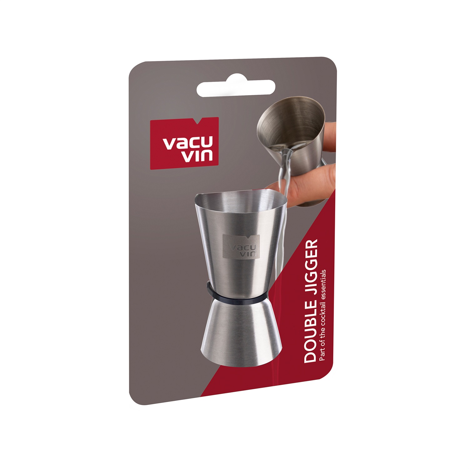 Vacu Vin Misurino da Bar 2 in 1 in Acciaio Inossidabile - Jigger per Cocktail 15 ml e 30 ml