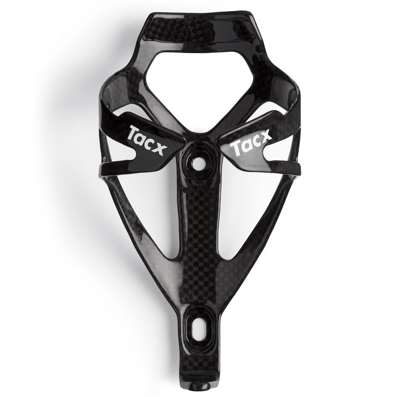 Tacx Deva Carbon Portabottiglia Nero - 100% Fibra di Carbonio, Leggero e Resistente con Aggancio Sicuro