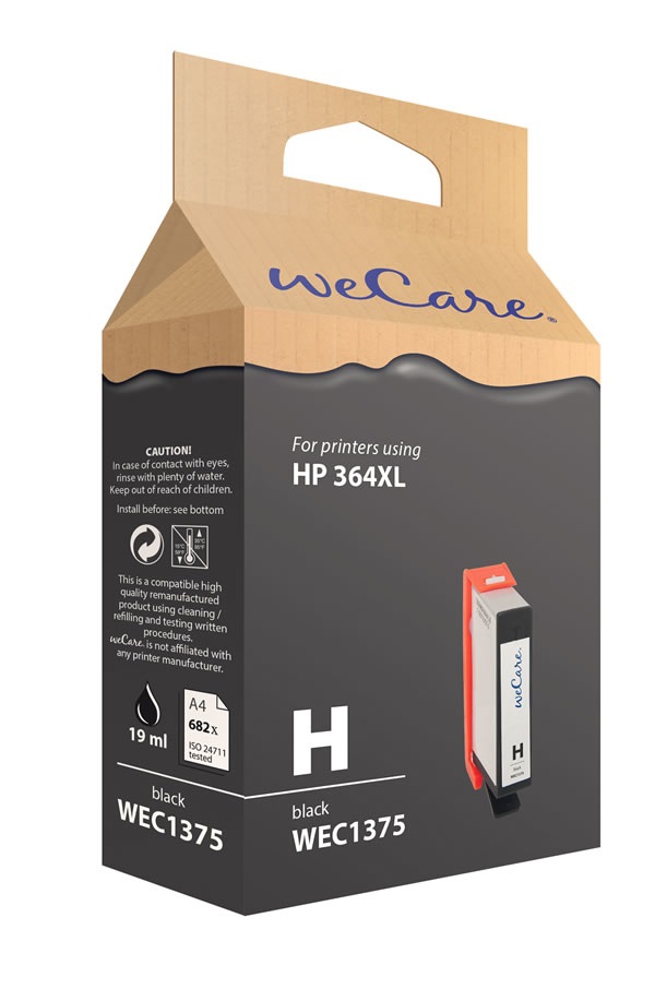 Wecare Cartuccia inkjet alta capacità compatibile HP CN684EE - Nero - K12571W4, Durata 550 pagine