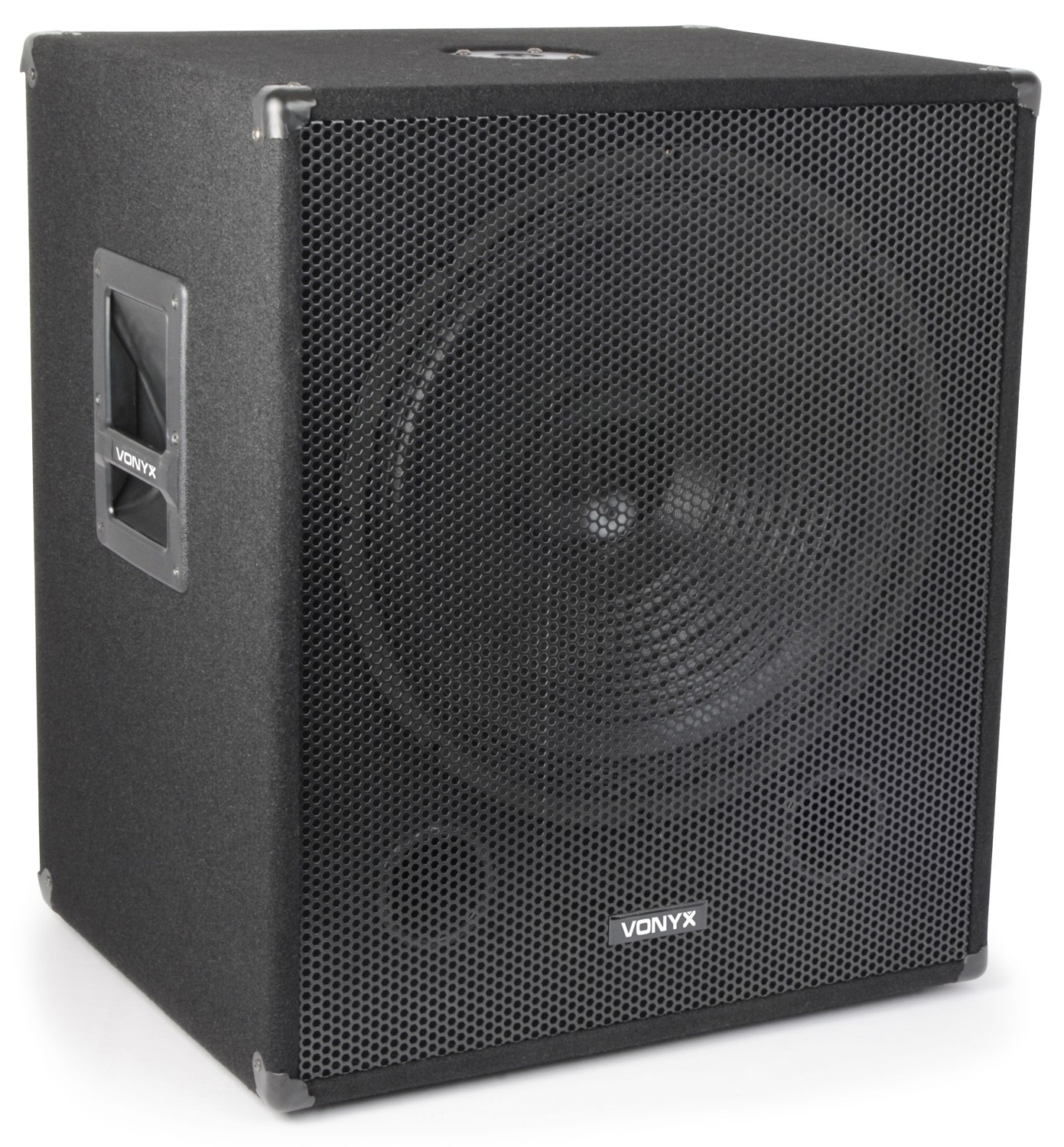 Vonyx SMWBA18 Subwoofer attivo 18 pollici 1000W con amplificatore integrato e rivestimento in feltro nero