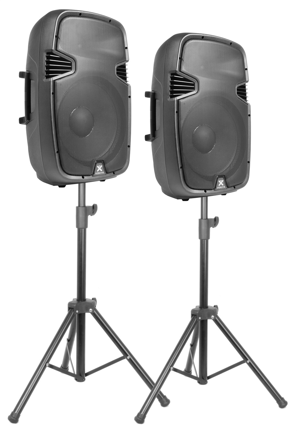 Vonyx PSS302 Sistema Audio Portatile 300 W con 2 Altoparlanti da 10