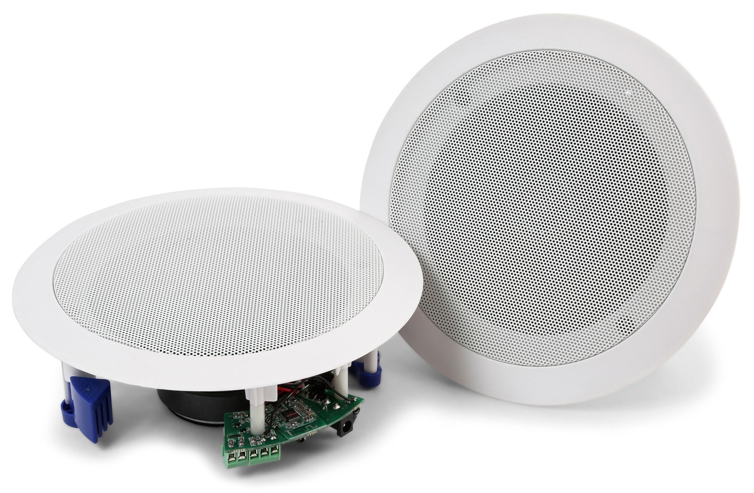 Power Dynamics CSBT60 Set di Altoparlanti da Soffitto Attivi con Bluetooth, Amplificatore Integrato, 5,25