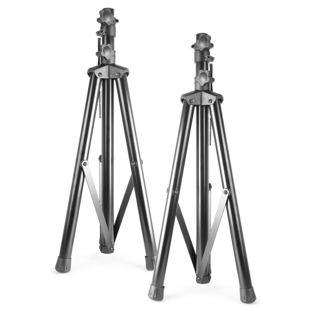 Vonyx VPS152A Set di Altoparlanti Attivi 1000 W 15'' con Bluetooth, Lettore USB/SD, Stativi e Microfono