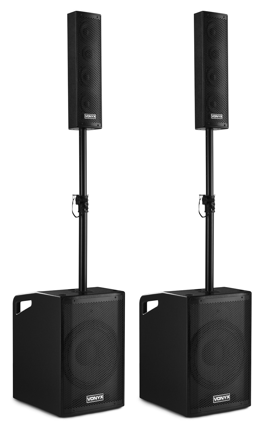 Vonyx VX1050BT Impianto Audio Attivo 2 2 con Subwoofer da 12 Pollici - Potenza 1150 W