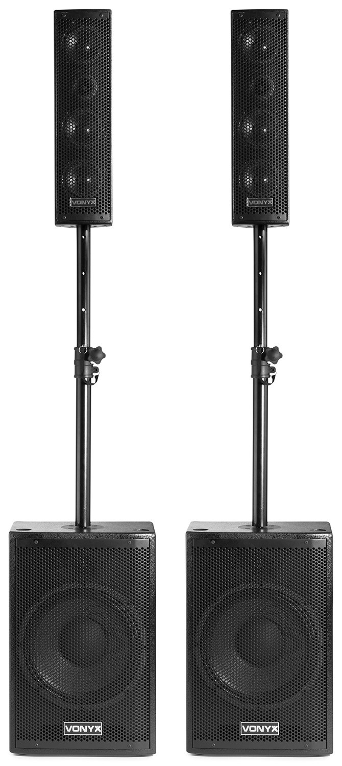 Vonyx VX1050BT Impianto Audio Attivo 2 2 con Subwoofer da 12 Pollici - Potenza 1150 W