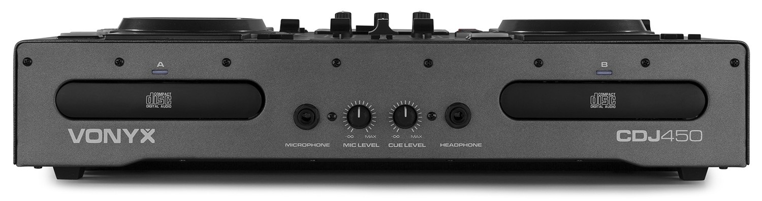 Vonyx CDJ450 DJ Workstation - Lettori CD/MP3 con Bluetooth, 2 Porte USB, Mixer a 2 Canali