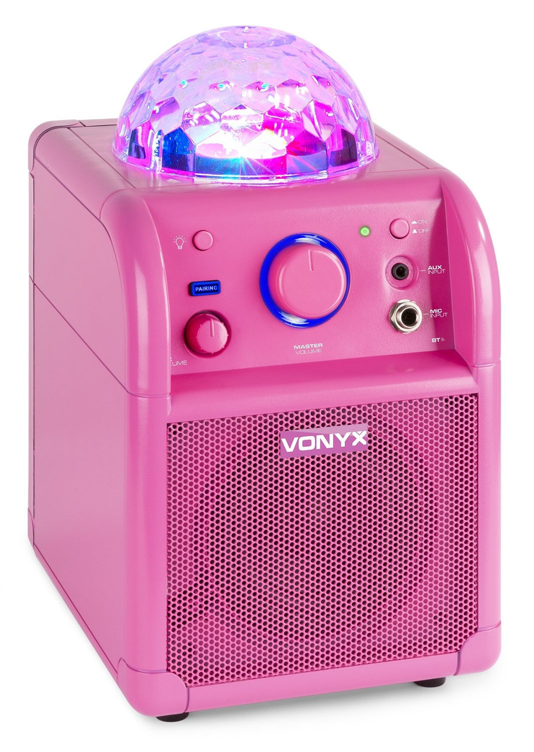VONYX SBS50P - Altoparlante Karaoke Bluetooth con Microfono e Luci LED, Potenza 50W