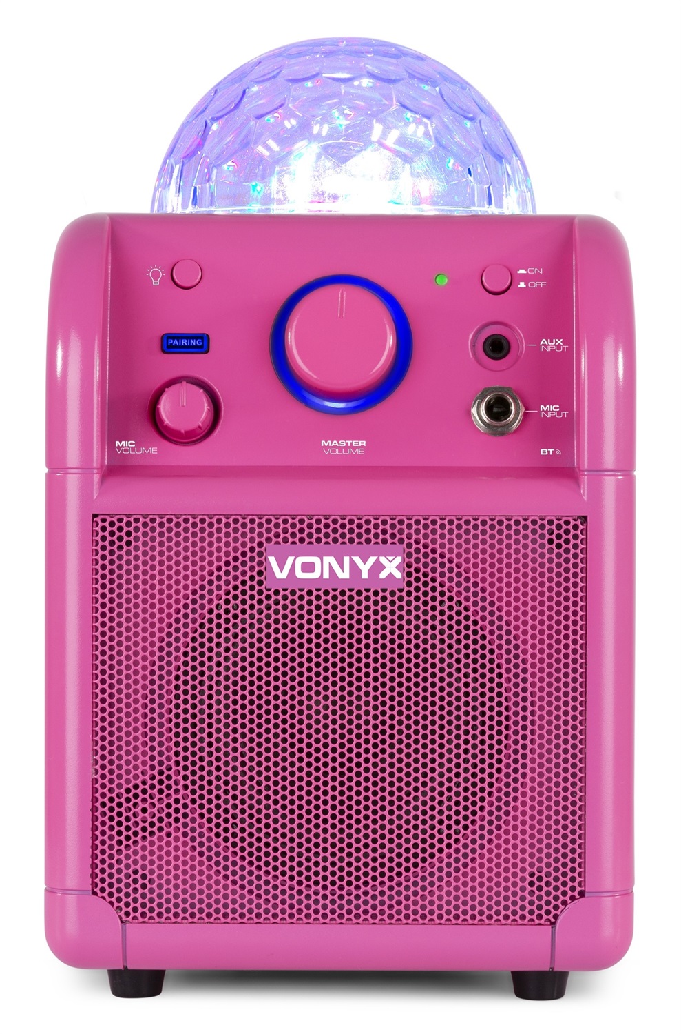 VONYX SBS50P - Altoparlante Karaoke Bluetooth con Microfono e Luci LED, Potenza 50W