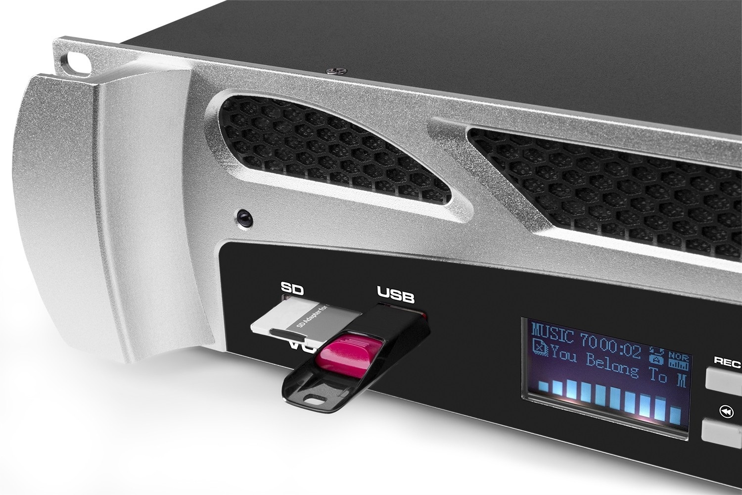 Vonyx VPA600 Amplificatore PA 2x300W con MP3, Bluetooth e USB per Casse Passive