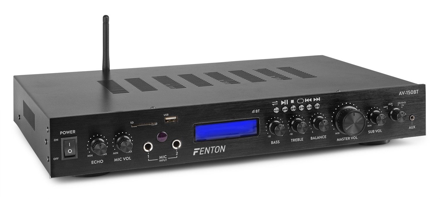 Fenton AV-150BT - Sistema Home Theatre 5.1 con Bluetooth 380W, compatibile con smartphone e laptop