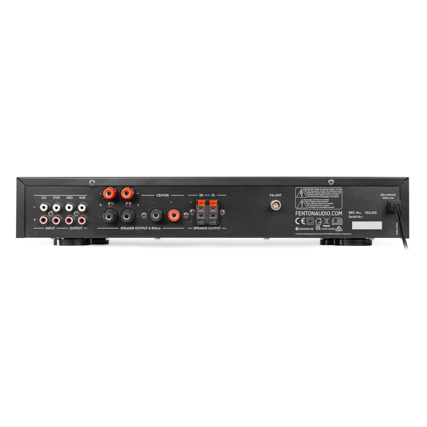 Fenton AV550BT Amplificatore Surround 5.1 con Bluetooth, Radio FM, USB e Karaoke - 320W