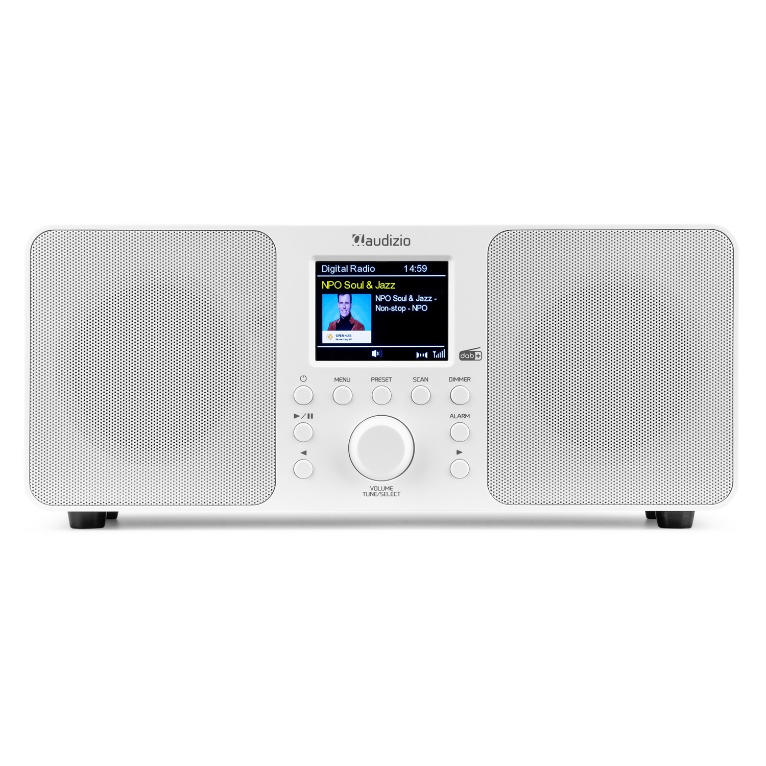 Audizio Genua DAB Radio Stereo con Bluetooth, TFT, 60 Slot di Memoria e Auto Scan - Elegante e Facile da Usare