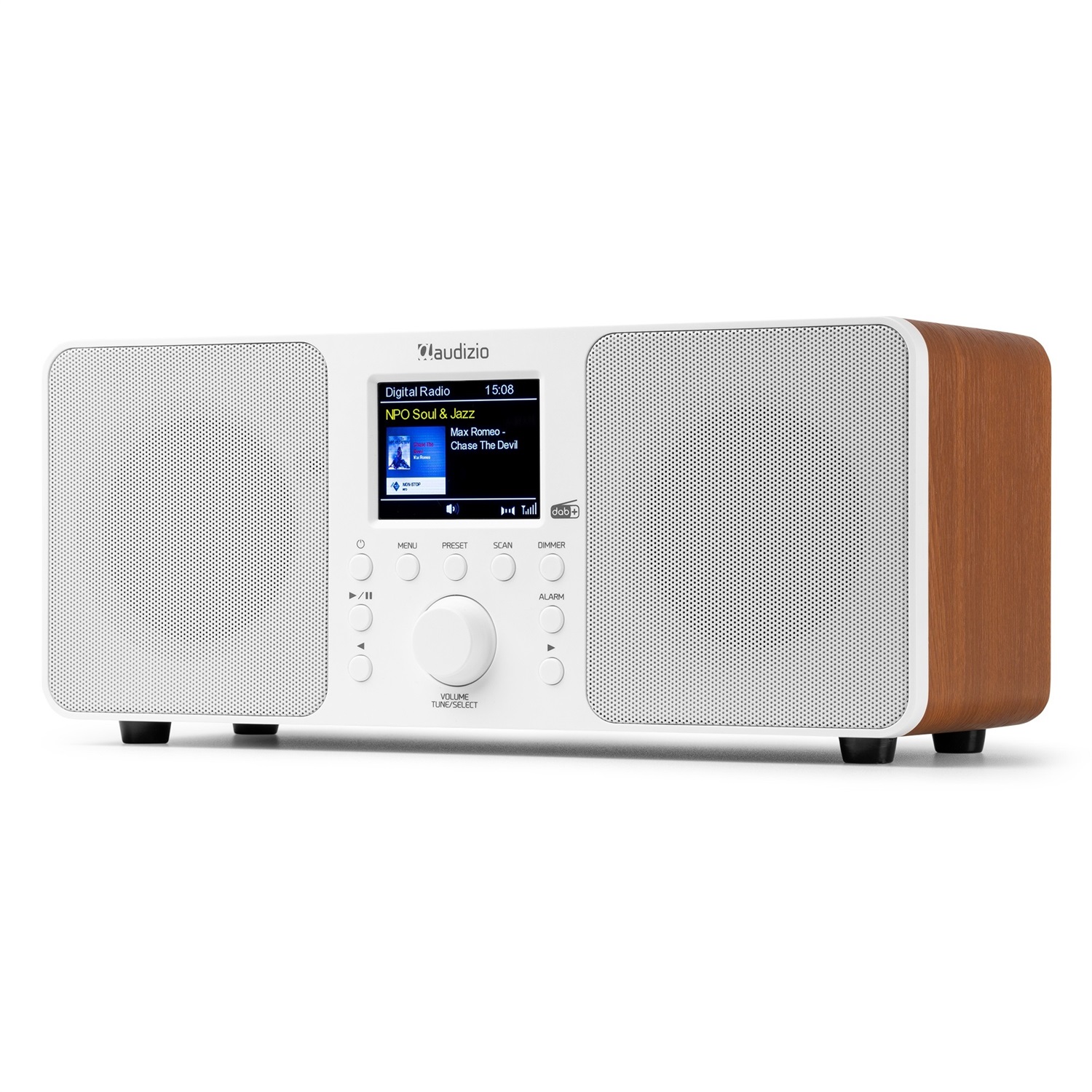 Audizio Genua DAB Radio Stereo con Bluetooth, TFT, 60 Slot di Memoria e Auto Scan - Elegante e Facile da Usare