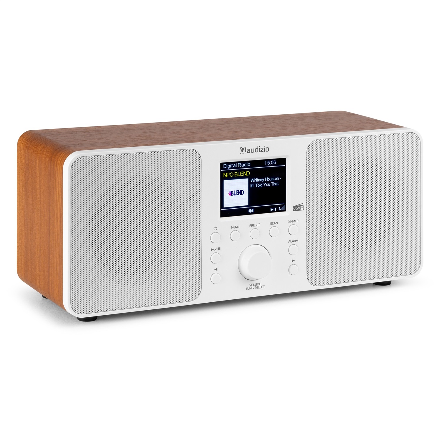 Audizio Genua DAB Radio Stereo con Bluetooth, TFT, 60 Slot di Memoria e Auto Scan - Elegante e Facile da Usare