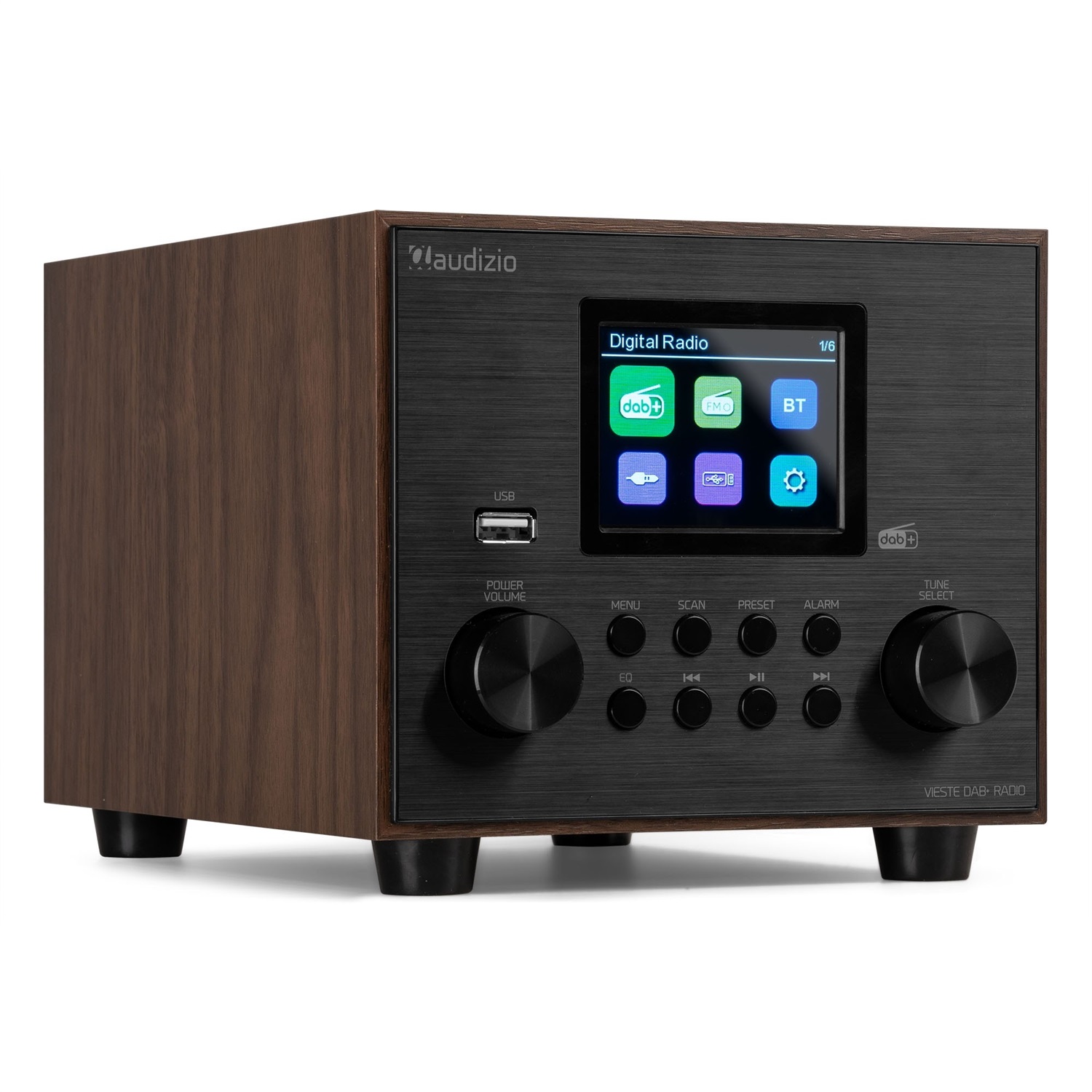 Audizio Vieste Radio Digitale DAB con Bluetooth, Subwoofer Integrato, Display TFT a Colori e Altoparlante da 60W