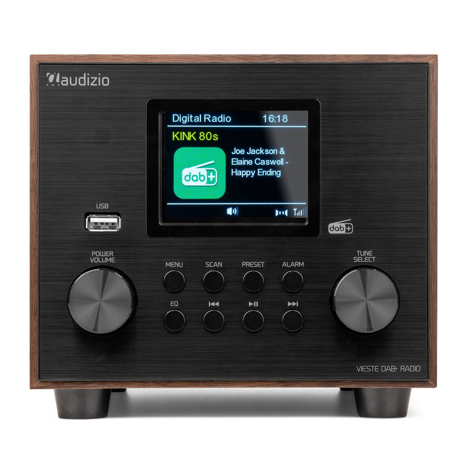 Audizio Vieste Radio Digitale DAB con Bluetooth, Subwoofer Integrato, Display TFT a Colori e Altoparlante da 60W