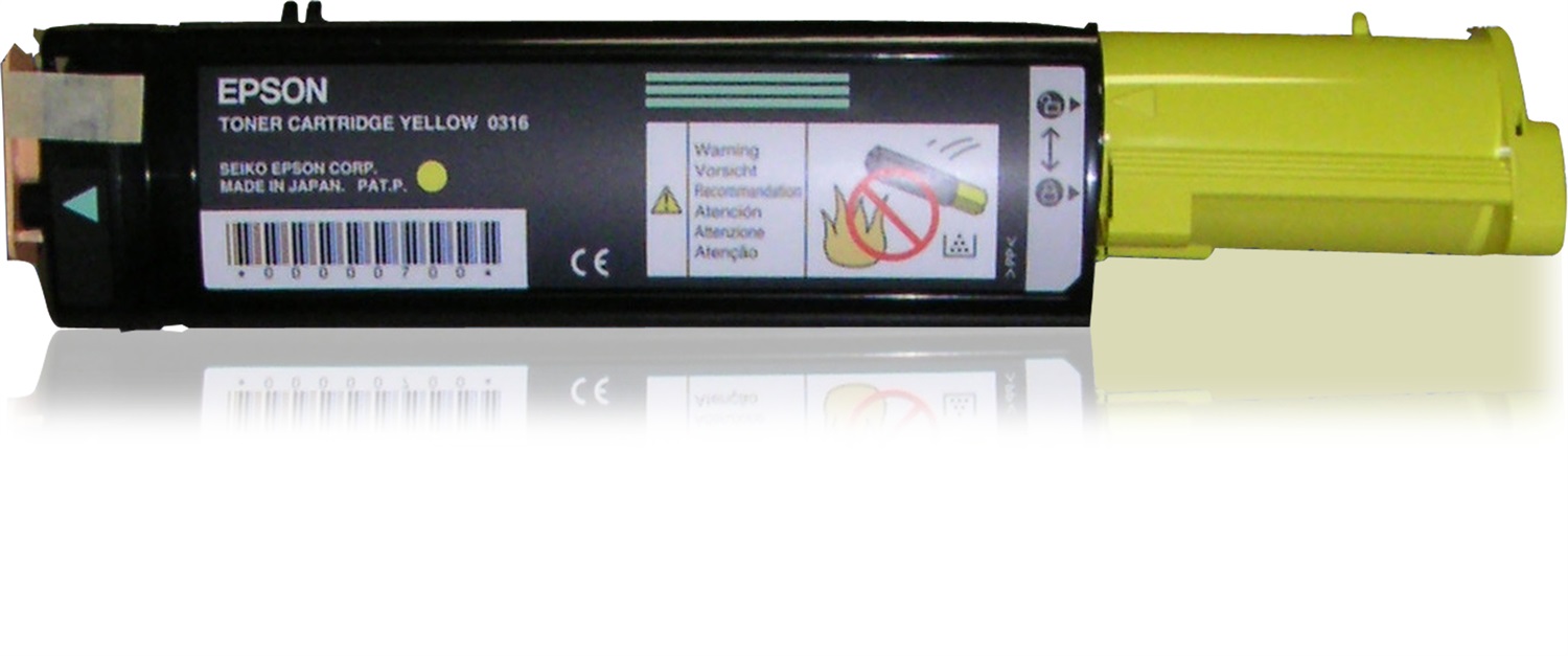 Epson Toner Giallo C13S050316 - Compatibile con Aculaser CX21N, CX21NC, CX21NF, CX21NFC, CX21NFCT, CX21NFT - 5000 Pagine