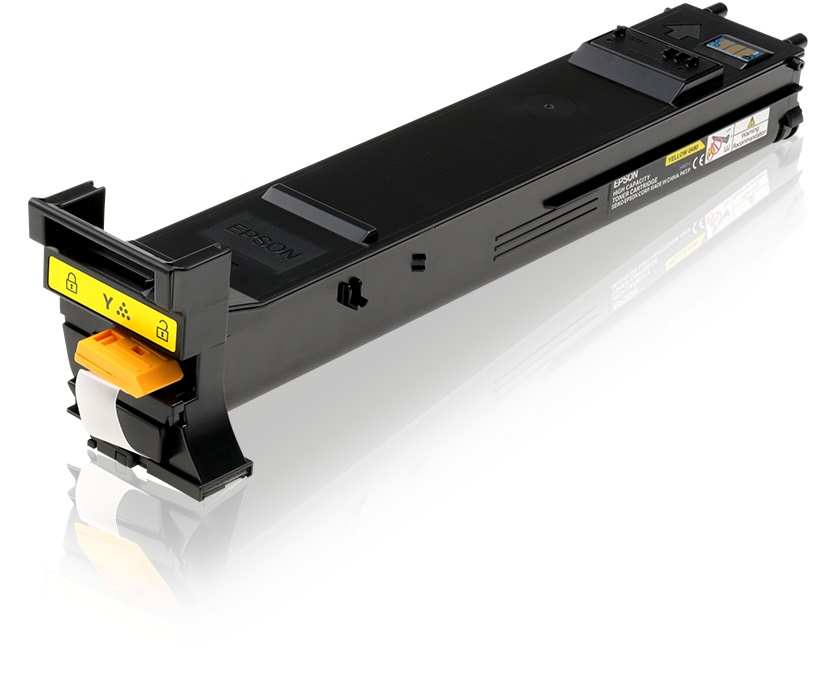 Epson Toner Giallo Alta Capacità C13S050490 - 8000 Pagine - Compatibile con Aculaser CX28DN, CX28DNC, CX28DTN, CX28DTNC