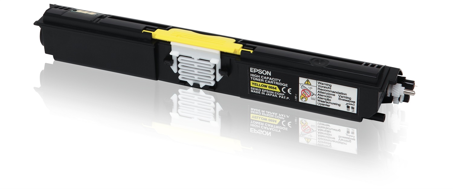 Epson Toner Giallo Originale C13S050554 - Alta Capacità 2700 Pagine per Aculaser C1600/CX16