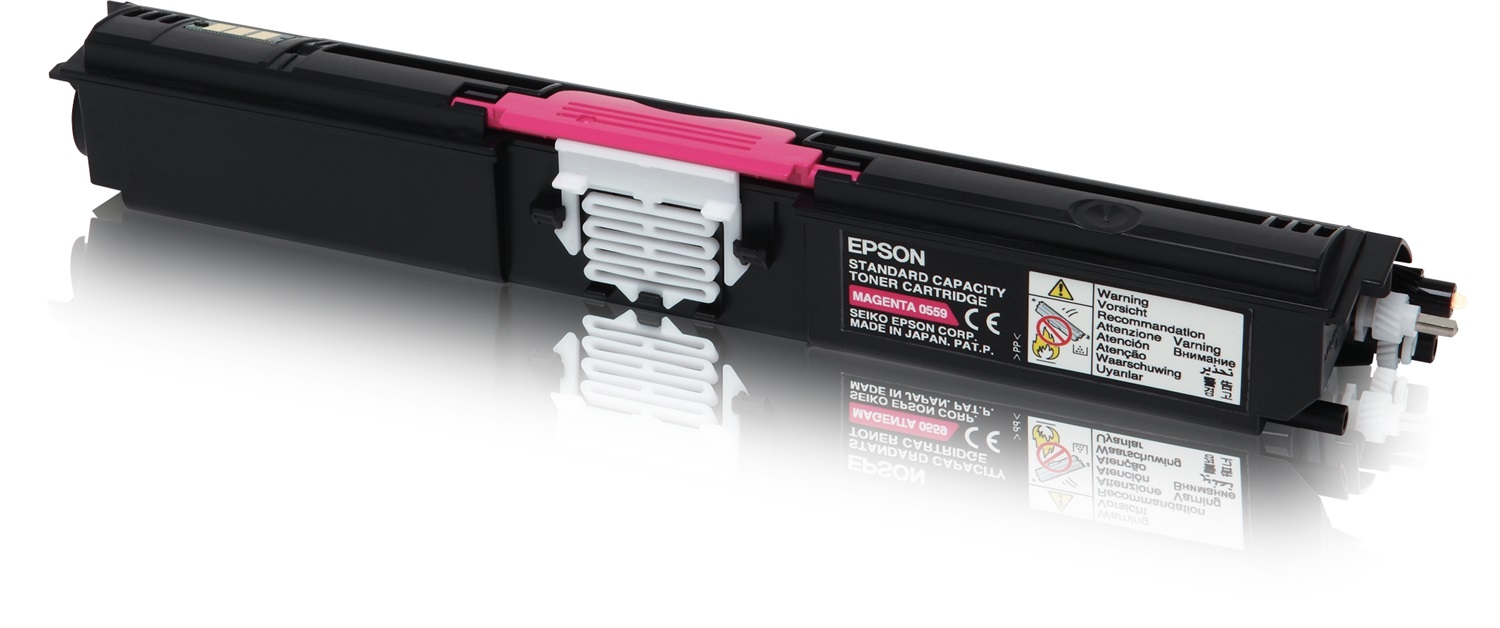 Epson Toner Magenta C13S050559 - Capacità Standard, 1600 Pagine, Compatibile con AcuLaser C1600/CX16/16DNF/16DTNF/16NF