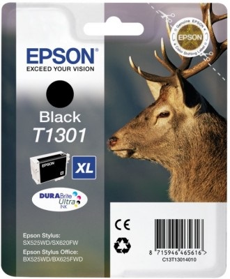 Epson T1301 XL Cartuccia d'Inchiostro Nero - 25,4 ml, circa 945 pagine, compatibile con Stylus e Office
