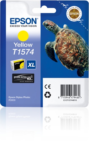 Epson T1574 Cartuccia Giallo XL - Inchiostro a base di pigmento, 25,9 ml, 2300 pagine