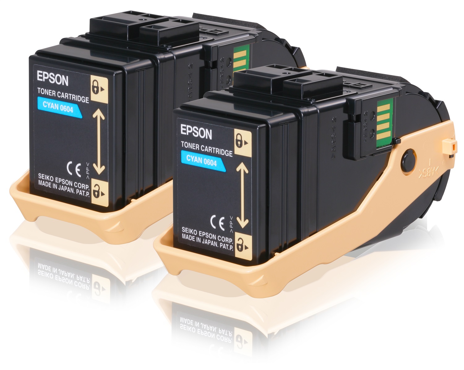 Epson Toner Ciano AcuBrite (S050604 / C13S050608) - Confezione Doppia - 7500 Pagine