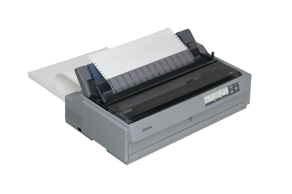 Epson LQ-2190N - Stampante ad Aghi 24 Ghi, Risoluzione 360 x 180 DPI, Velocità Massima 576 cps, 5 Copie, Bidirezionale