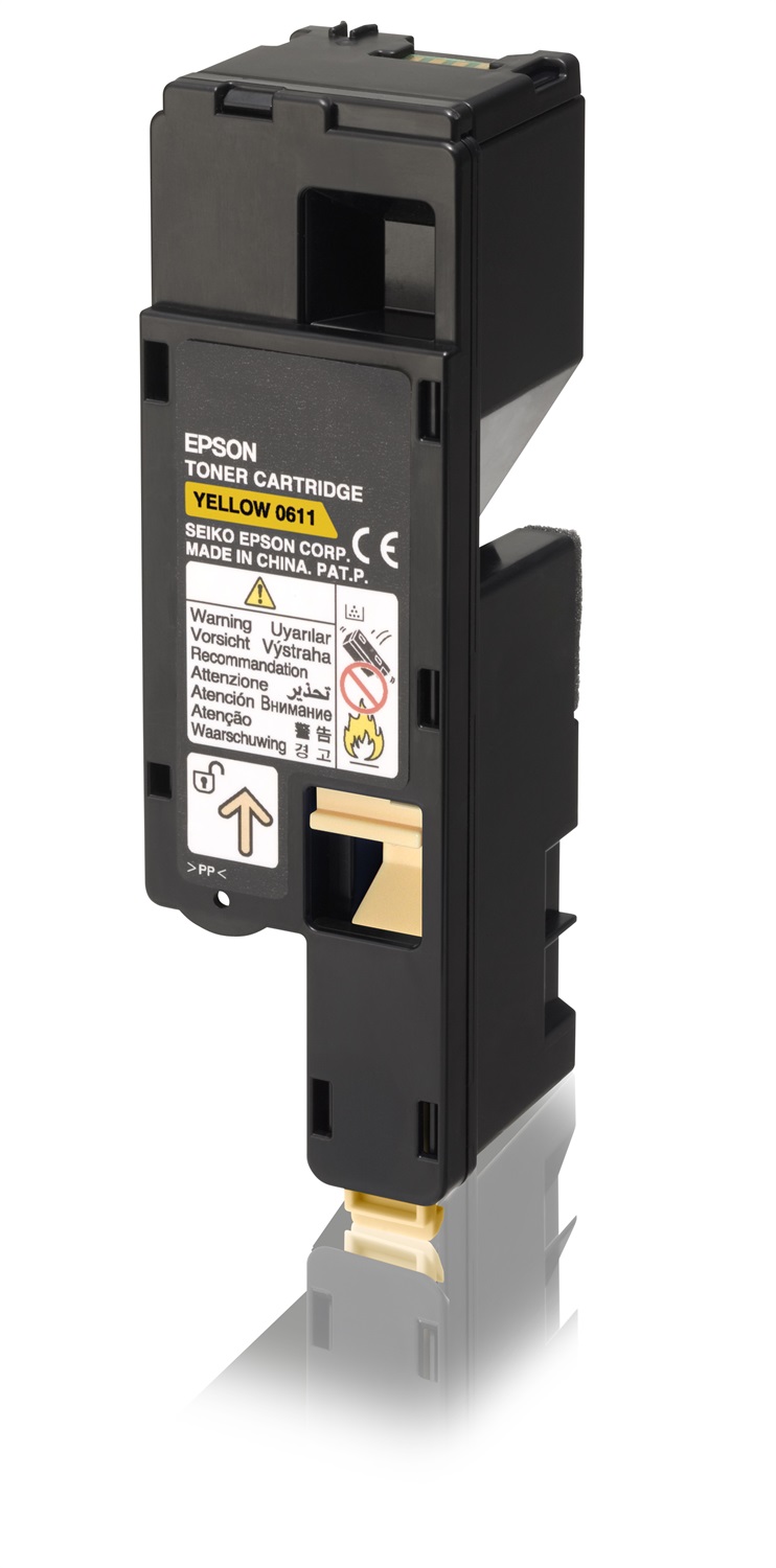 Epson Toner Giallo C13S050611 - 1400 Pagine, Compatibile con AL-C1700, AL-C1750N, AL-C1750W