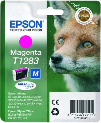 Epson Cartuccia d'Inchiostro Magenta C13T12834012 - 3,5 ml, circa 140 pagine, compatibile con Stylus Office BX305F, S22, SX125 e altri modelli