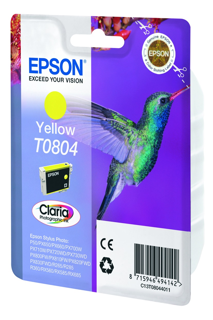 Epson C13T08044021 Cartuccia Inchiostro Giallo Claria Photographic Ink - 7,4ml