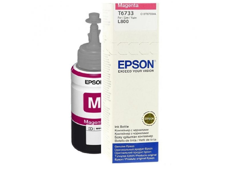 Epson T6733 Cartuccia d'Inchiostro Originale Magenta per Foto 70ml - Resa Standard, Compatibile con Epson L800 e Altri Modelli