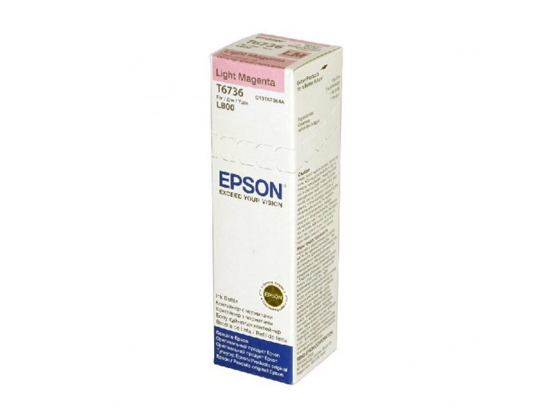 Epson T6736 Cartuccia d'Inchiostro Originale 70ml Magenta Chiaro Resa Standard C13T67364A