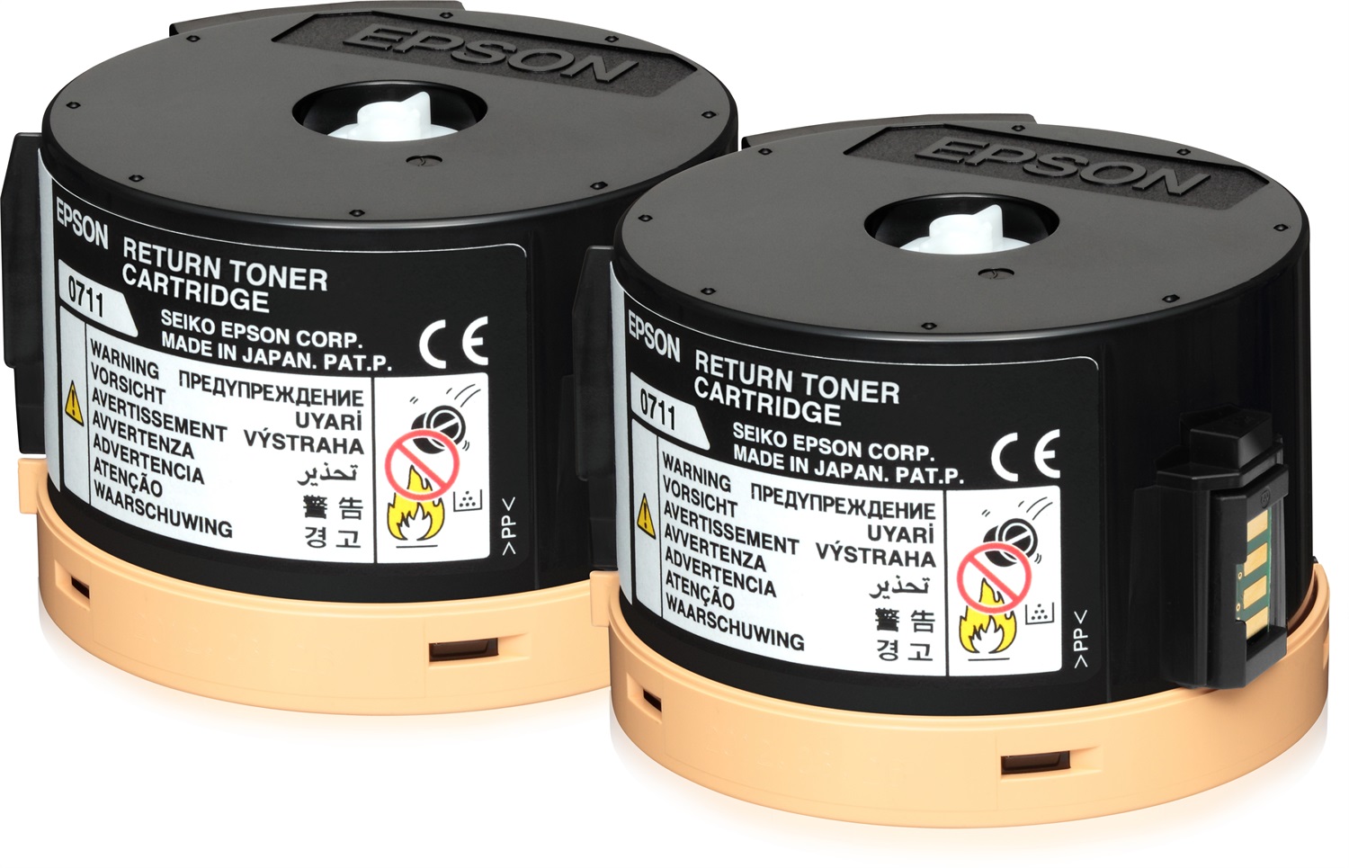 Epson Toner Nero Originale C13S050711 - Pack 2 x 2.5k, 2500 Pagine per Toner, Compatibile con WorkForce AL-M200DN/M200DW/MX200DNF/MX200DWF