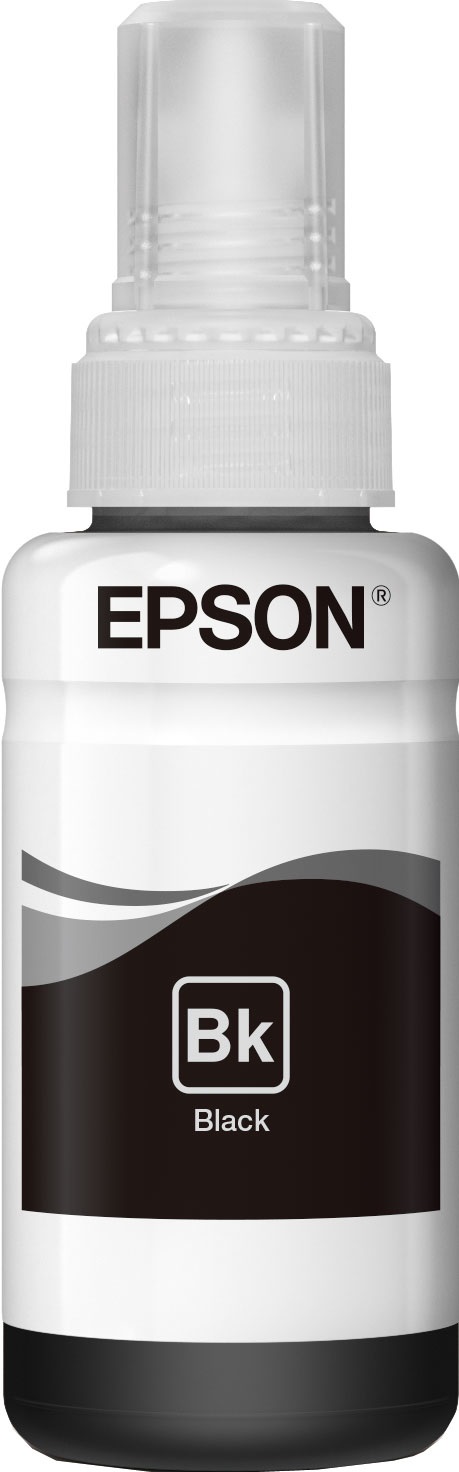 Epson T6641 Flacone d'Inchiostro Nero 70 ml - Capacità di Stampa Fino a 4000 Pagine - Compatibile con EcoTank