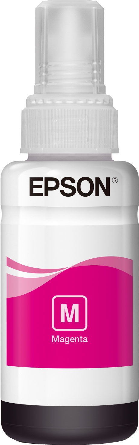 Epson Cartuccia Originale T6643 Flacone Inchiostro Magenta 70ml - Compatibile con EcoTank L555, L355, ET-4550, ET-4500, ET-3600, ET-2650