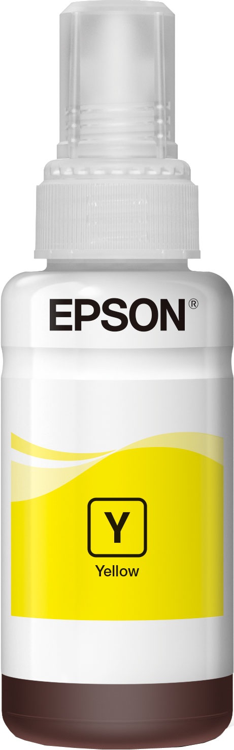Epson T6644 Flacone Inchiostro Giallo 70ml - Compatibile con EcoTank L300, L355, L555, ET-2500, ET-2550, ET-3600, ET-4500, ET-4550