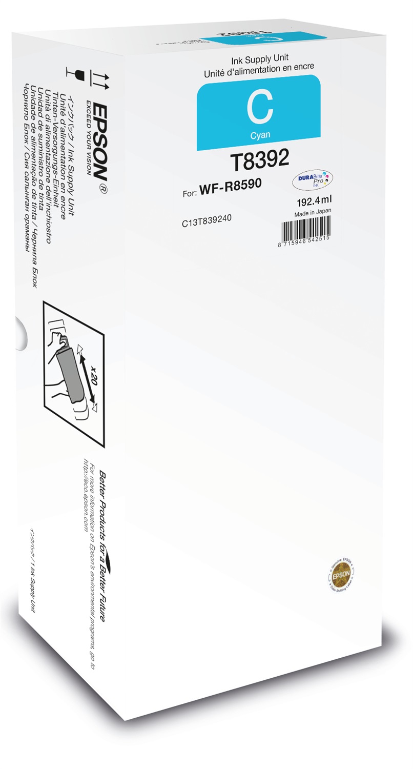 Epson WF-R8590 Cartuccia d'Inchiostro Ciano XL - Capacità 20.000 Pagine (C13T839240)
