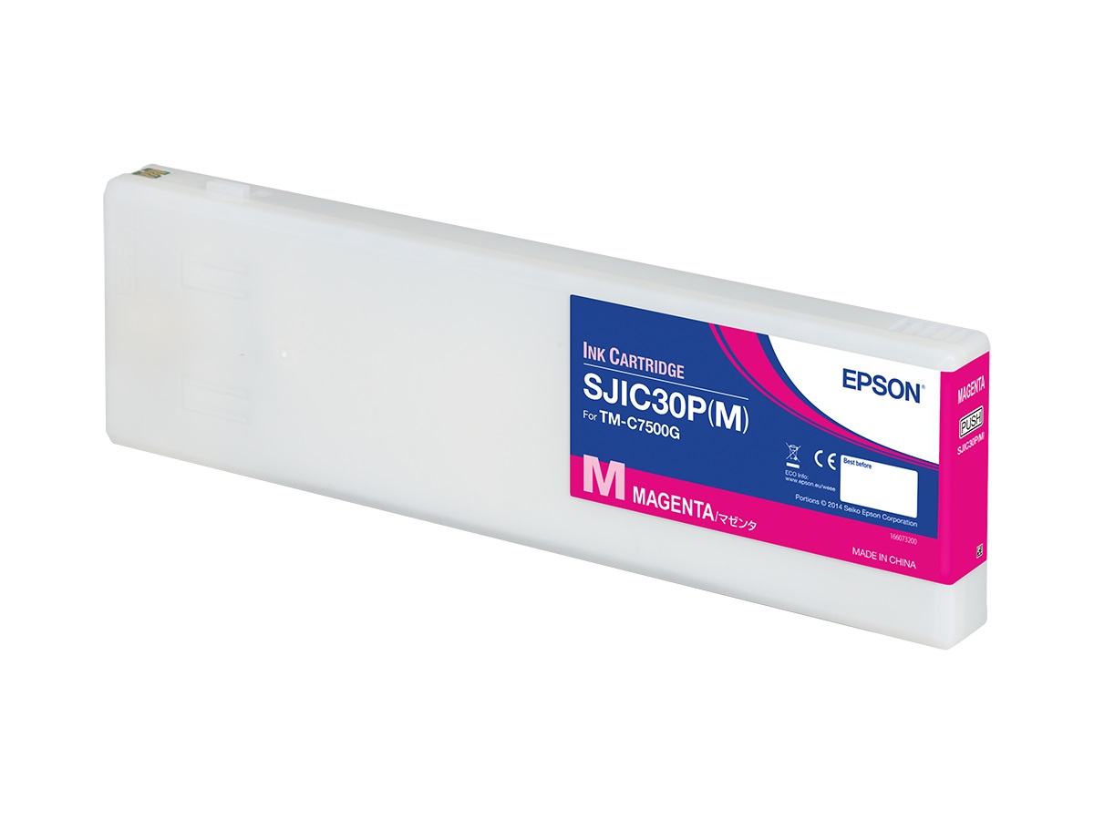 Epson SJIC30P(M) Cartuccia d'Inchiostro Magenta per ColorWorks C7500G - 294,3 ml, Inchiostro a base di pigmento