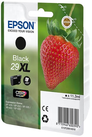 Epson C13T29914010 29XL Cartuccia d'Inchiostro Nero Originale - 11,3 ml, Resa Elevata (fino a 470 pagine), Compatibile con Expression Home XP Series