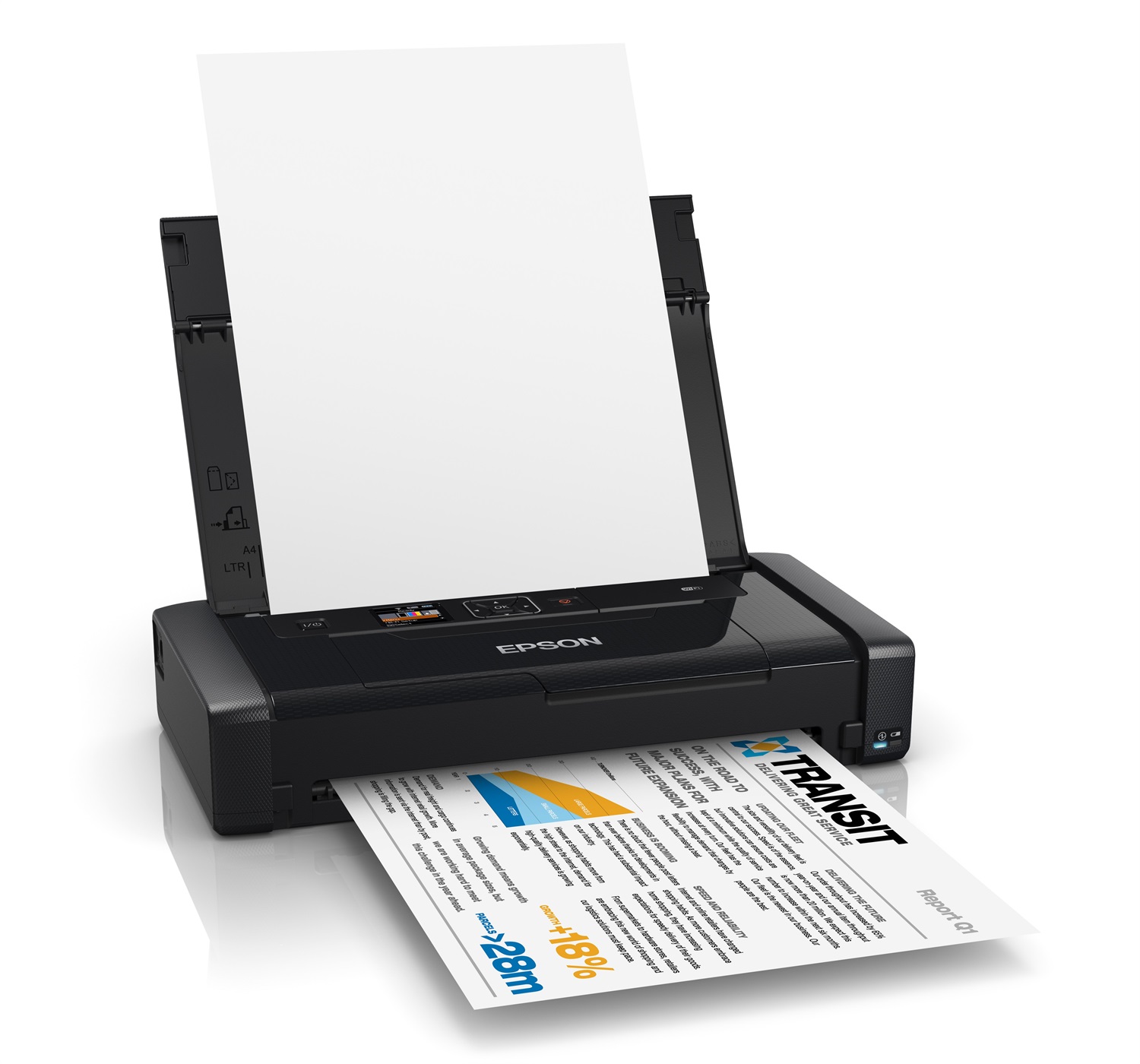 Epson WorkForce WF-100W - Stampante a getto d'inchiostro A colori 5760 x 1440 DPI, A4, Wi-Fi, 14 ppm, LCD