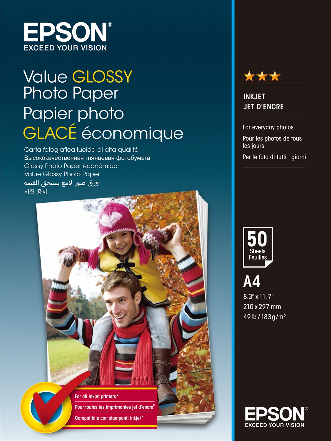 Epson Value Glossy Photo Paper - A4 - 20 Fogli - Lucida - 183 g/m²
