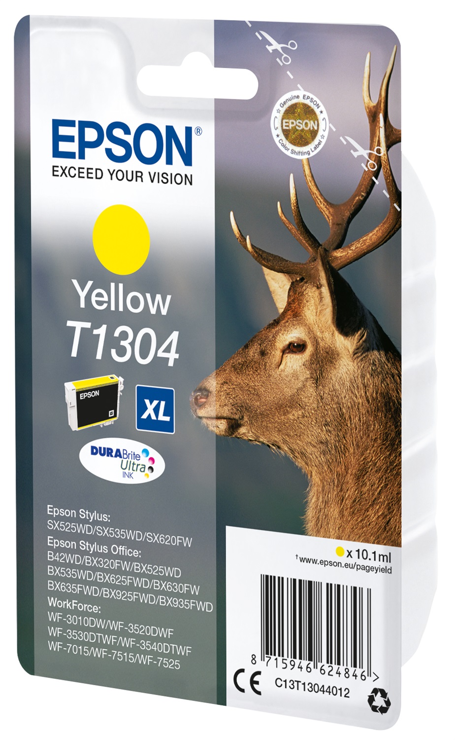 Epson T1304 Cartuccia Giallo DURABrite™ Ultra 10,1 ml - Compatibile con WorkForce e Stylus
