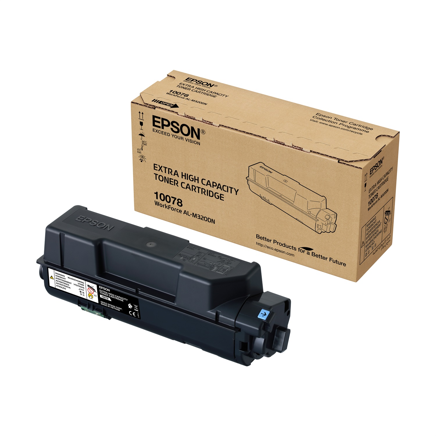 Epson Extra High Capacity Toner Cartridge Black C13S110078 - Originale, Nero, Fino a 13.300 Pagine, Compatibile con WorkForce AL-M320DN